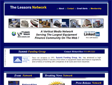 Tablet Screenshot of lessors.com